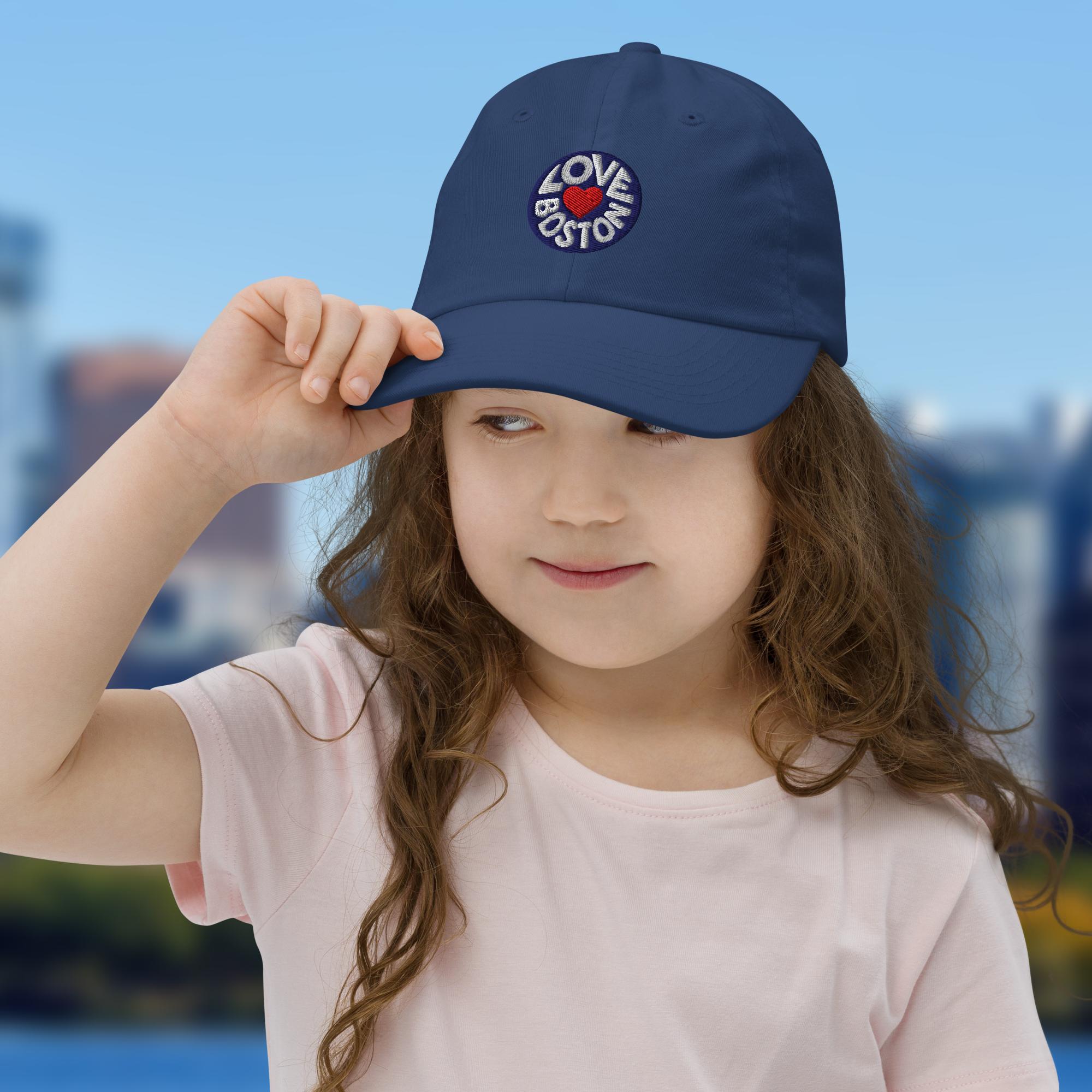 Love Boston - Youth Baseball Cap - Image 3