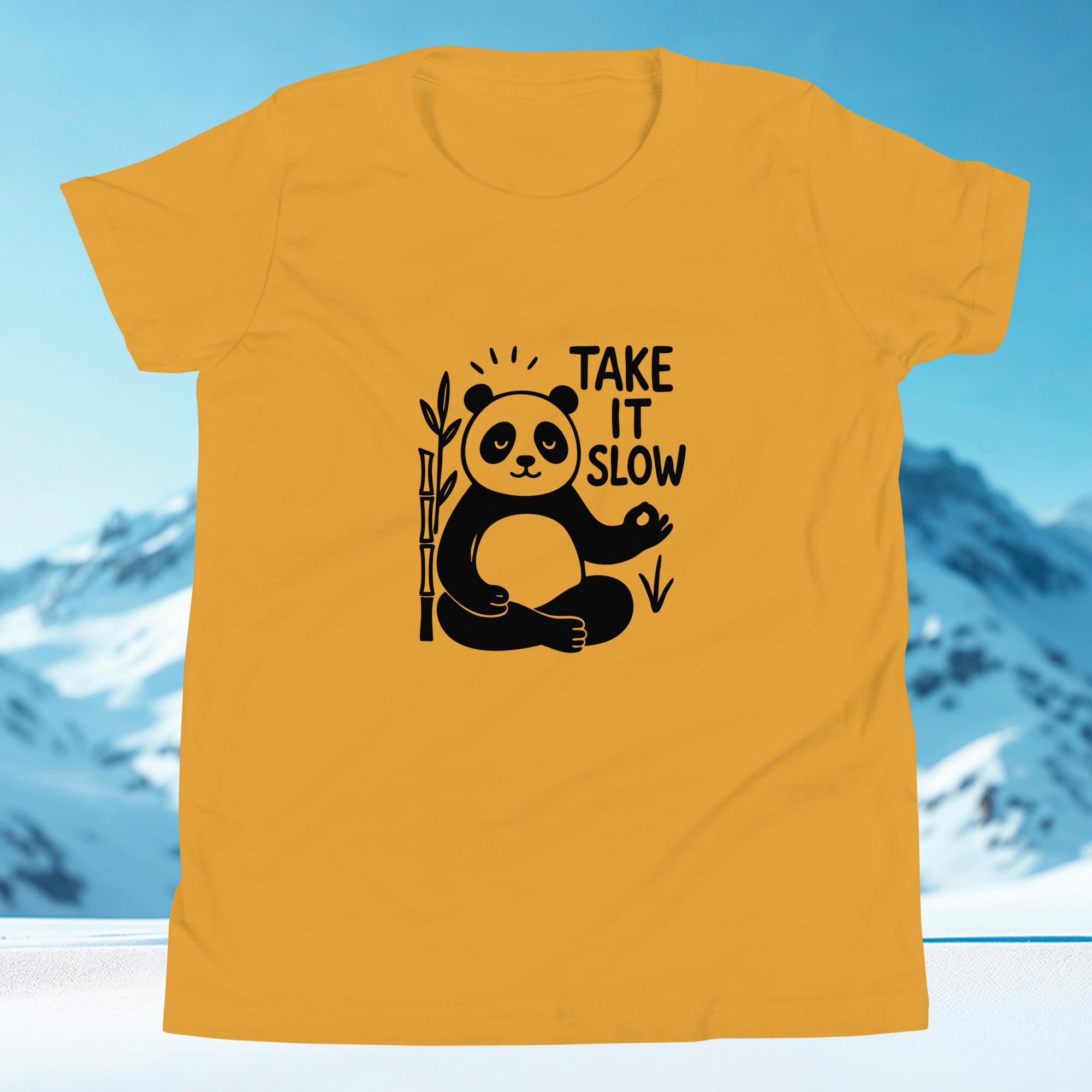 Take it Slow Black- Youth Short Sleeve Tee - Image 4