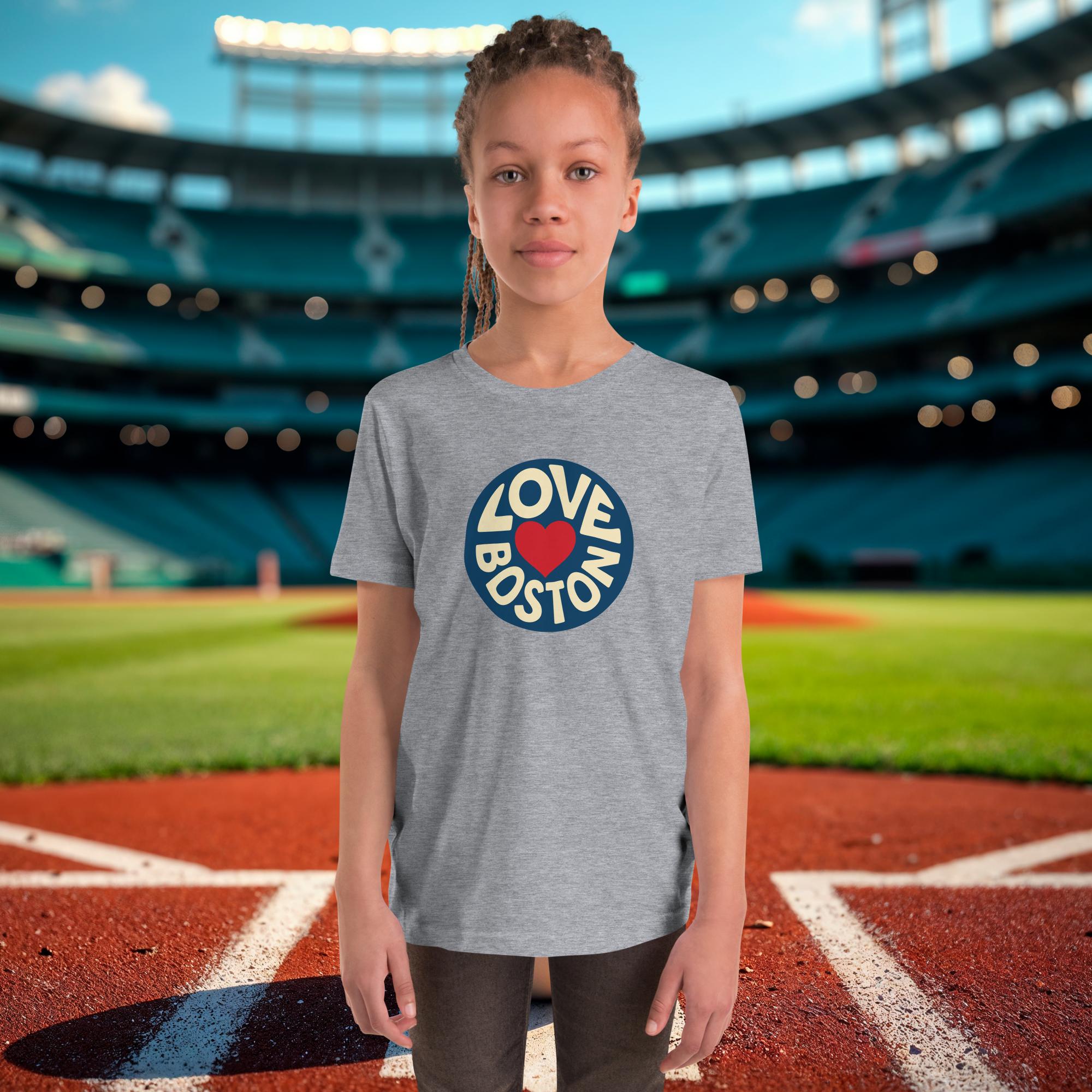 Love Boston- Youth Staple Tee - Image 2